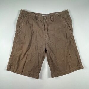 BKE Cumberland Athletic Fit Brown Cotton Casual Shorts Mens Size 36‎